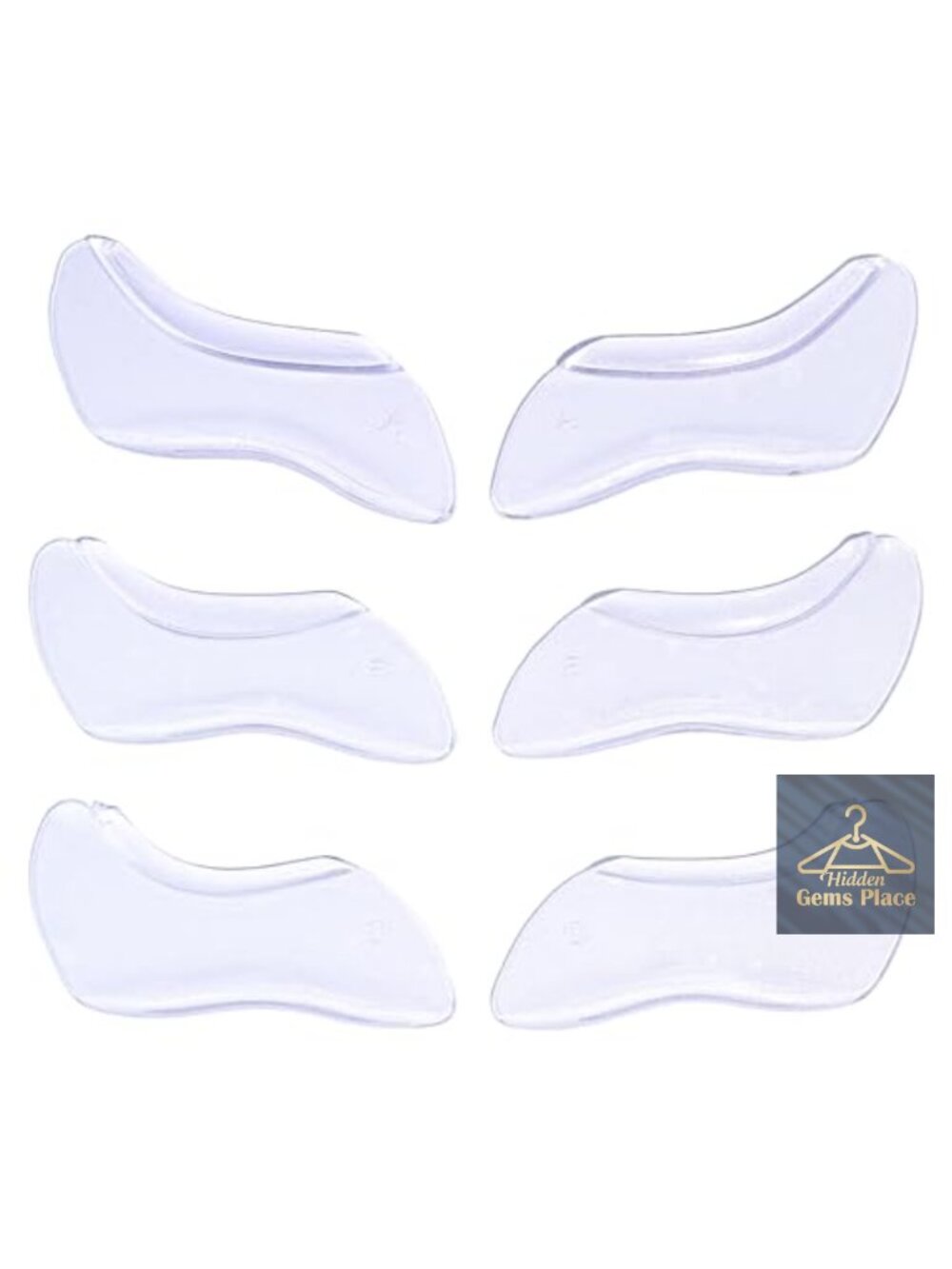 Self-Adhesive Silicone Lash Lift Shields for Eyelash Perming, 6 Pcs Reusable